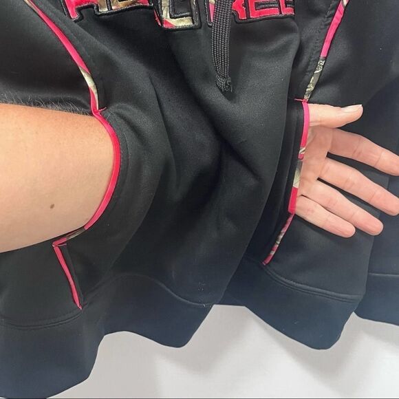 Realtree Black and Pink Camo Hoodie, Size Small - Picture 3 of 9